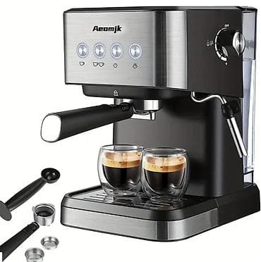 Кухонные плиты и варочные поверхности: Кофемашина Рожковая, С капучинатором — 1