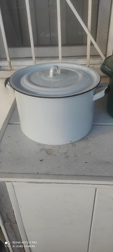 sintepon material: Emallı qazan,sovetin,diametr 28 sm — 1