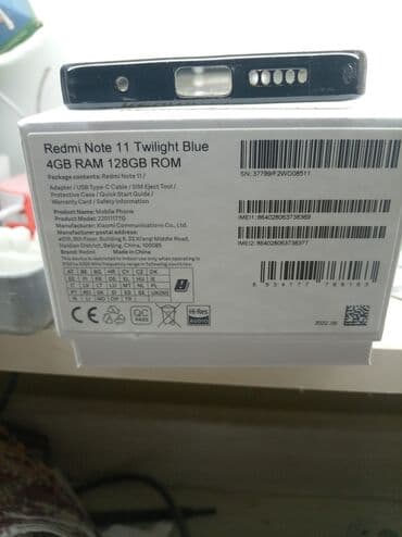 redmi note 8 kabrolar: Redmi Note 11, 128 GB, rəng - Mavi, Barmaq izi — 1