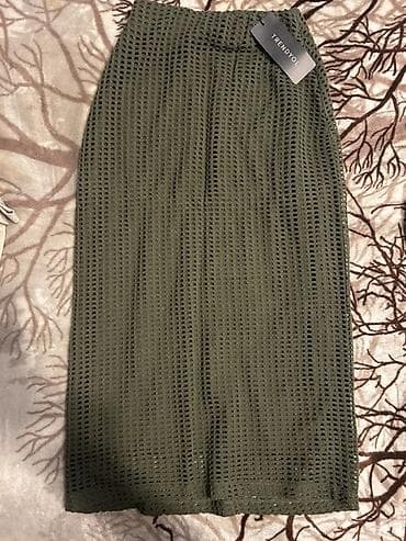 Ətəklər: Brend: Trendyol Məhsul: Qadın ətəyi - Rəng: Zeytun-yaşıl - Model — 1