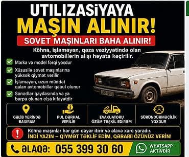 kohnə maşınlar: Utilizasiyaya maşın alınır – sovet maşınlarına yüksək qiymət! - — 1