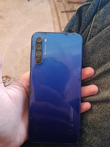 ikinci el telefon iphone: Redmi Note 8, 64 GB, rəng - Mavi, Barmaq izi — 2