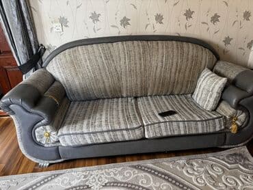 диван кресло бу: Диван, Б/у, Нераскладной, Без подьемного механизма, Ткань, Нет доставки — 2