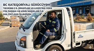 qarabagda is: Şirkət sürücüsü, 27 yaş, stajı 3 il, Nəqliyyat təmin edilir — 1