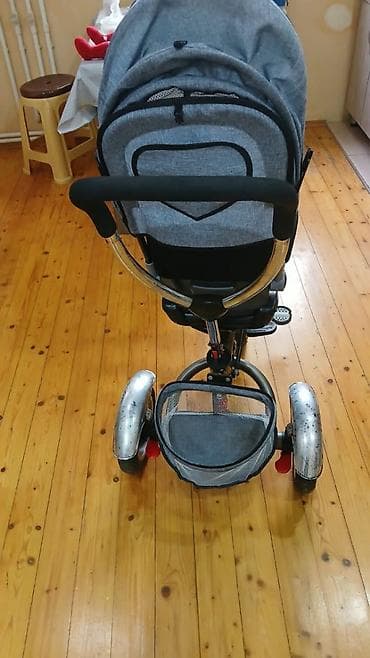 volta vs2: Uşaq üçün 3 təkərli velosiped-araba (tricycle) - Rəng: boz - Anti-UV — 2