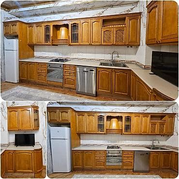 quxna mebeli: Fistiq agacindan metbex 1000 azn.Uzerinde +soyuducu +qaz sobasi — 1