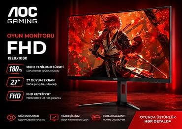 servant az: AOC Gaming 27" FHD Oyun Monitoru - Ekran ölçüsü: 27 düym – geniş — 1