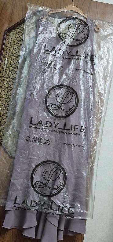 lavanda qurusu: Lady-Life markalı zərif libas - Rəng: tozlu bənövşəyi (lavanda tonu) — 2