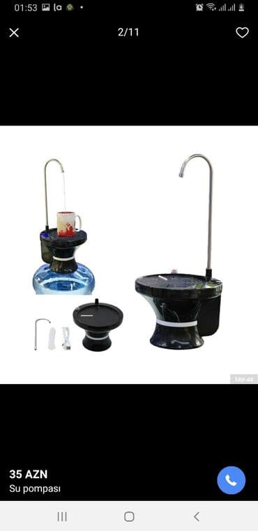 sünü qazon: Su pompası USB sunuru ile isleyir Keyfiyyet 100 faiz Sinaqdan kecmis — 3