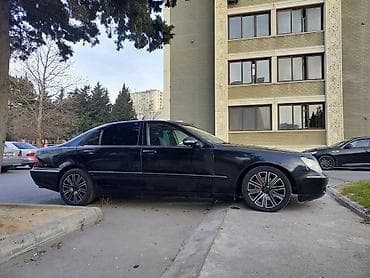 barmaqliq: Mercedes-Benz S-Class W220, qara sedan - Kuzov: Sedan, qara rəng, tam — 4