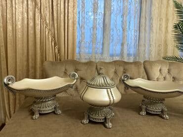 karaca azerbaycan qab qacaq: ÇİDAM SERAMİK Klassik üslubda dekorativ süfrə dəsti - 3 hissədən — 1