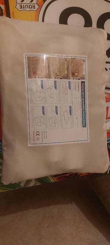 Çadırlar: Uşaq oyun çadırı – ev formasında Məlumat: - Ölçülər: uzunluq 120 sm — 2