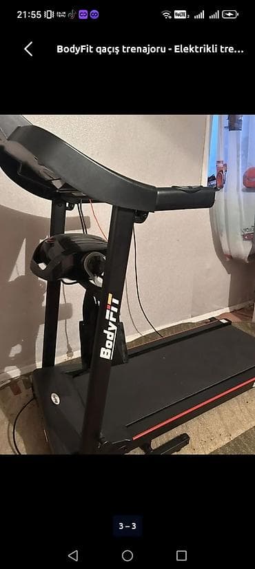 BodyFit elektrikli qaçış trenajoru 120 ceki dağ rejimi var masaj aleti