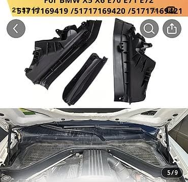 rutubeti olcen cihazlar: BMW X5/X6 (E70/E71/E72) üçün mühərrik bölməsi su yönləndirici/drenaj — 4