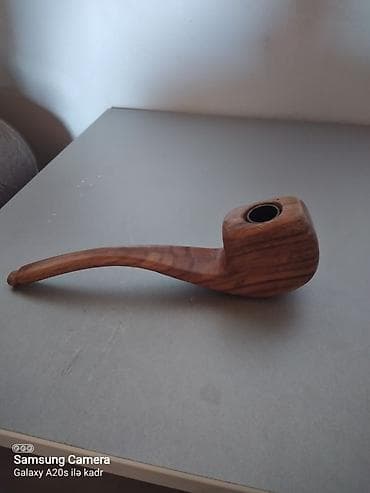 Taxta siqaret kəsəsi (papaq boru) – əl işidir - Material: təbii ağac — 3