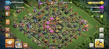 Clash of Clans hesabı – yüksək səviyyəli əsas kənd, inşaatçı bazası və