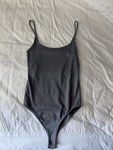 Oyuncaqlar: Stradivarius qadın bodisi - Rəng: tünd boz/antrasit - Model: nazik — 2