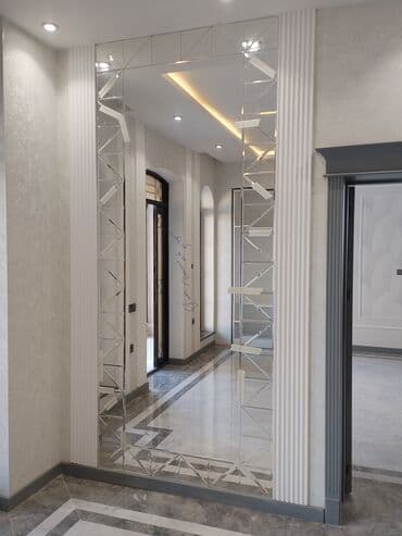 Güzgülər: Güzgü Divar üçün, Düzbucaqlı, Dekorativ, Naxışlı — 1