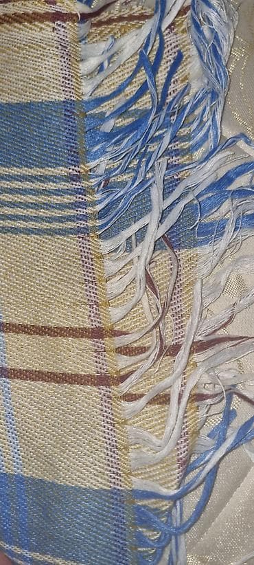 ceyran peci satilir: Yüngül, xalı tipli şərf/örtük - Naxış: mavi, bej, açıq mavi və — 2