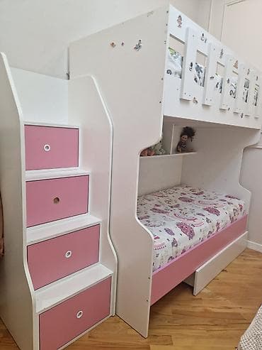 tekstil: Oğlan və qız üçün, İşlənmiş, Çarpayı, Matras ilə, Siyirməli, Laminat — 5