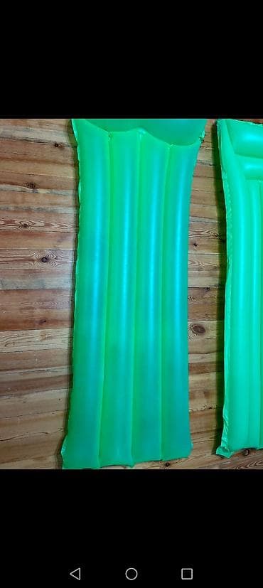 Şişmə çimərlik döşəyi – yaşıl rəng - Material: qalın PVC - Forması
