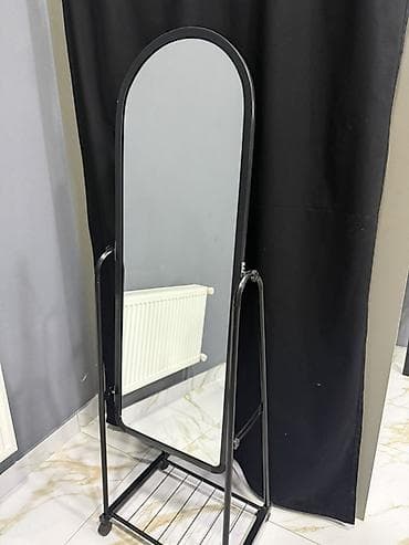 Güzgü Döşəmə üstü, Oval, Sadə, Çərçivə ilə