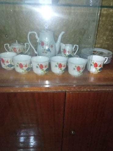 Çay dəsti, rəng - Ağ
