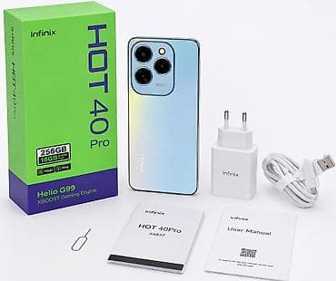 opoo a 38: Infinix 256 GB, rəng - Mavi, Zəmanət, Sensor, Face ID — 1