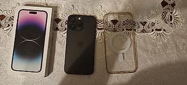 iphone 12 bakida: IPhone 14 Pro Max, 128 GB, Qara, Simsiz şarj — 1