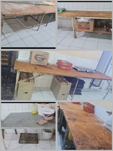 нержавейка стол: Iş masaları Şirniyyat sexi ucun muxtəlif ölçulərdə masalar satilir — 1