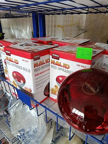 İnkubatorlar: İsidici lampa 
Qırmızı 
İstifadəsi: Quşlar, Heyvanlar 
Yeni 
150 vat — 3