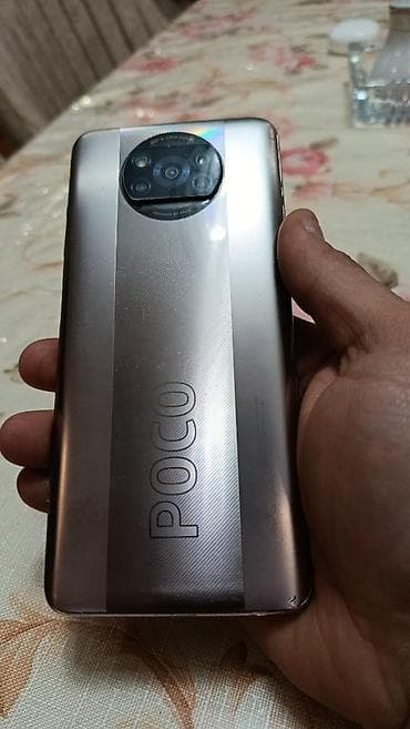 Poco X3 NFC, 256 GB, rəng - Gümüşü, Düyməli, Barmaq izi, Face ID