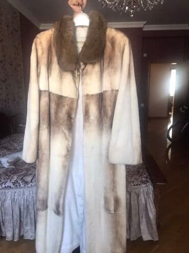 Lüks üst geyim kolleksiyası 1) Uzun xəz palto - Rəng: krem və qəhvəyi