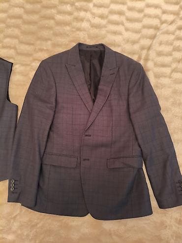 kostyum şalvar: 3 hissəli klassik kişi kostyumu - Dəst: pencək + jilet + şalvar - — 3