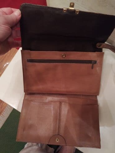 qaşlı çanta: Клатч мужской из натуральной кожи крокодила — 5