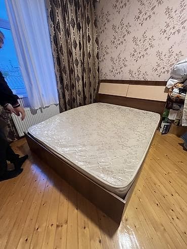 İkinəfərlik çarpayı, Matras ilə, Siyirməsiz
