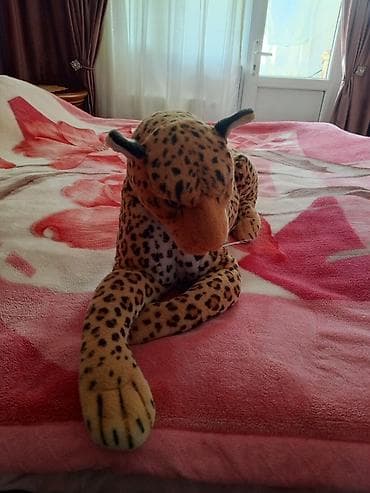 toy pudil: Böyük ölçülü bəbir (leopard) plyuş oyuncağı - Realistik görünüşlü — 3