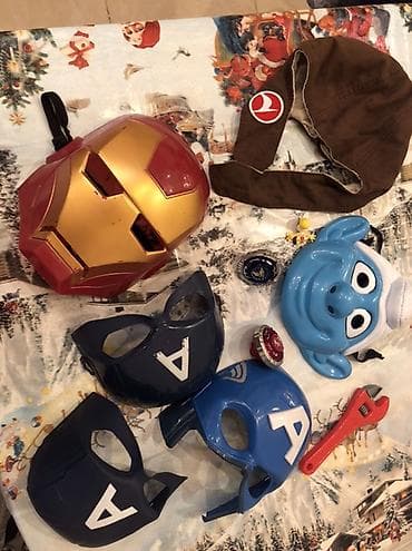 uz maskalari: Uşaq karnaval/günlük oyun üçün super qəhrəman temalı kostyum və — 8