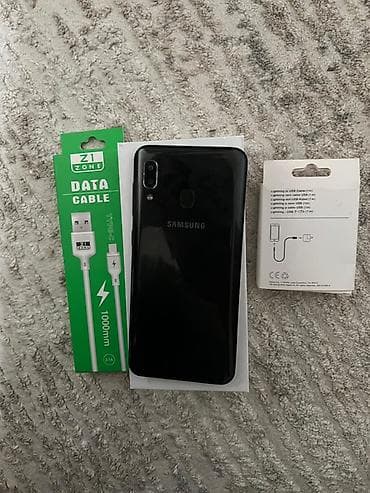 samsung s7 edge ekran: Samsung Galaxy A20, rəng - Qara, Barmaq izi — 5