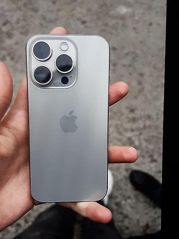 iphone tablet: IPhone 15 Pro, 128 GB, Gümüşü, Face ID — 1