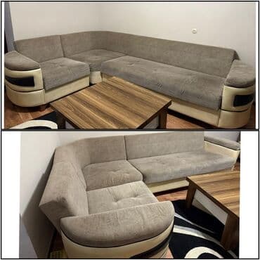 Künc divan, İşlənmiş, Açılan, Bazalı, Parça, Çatdırılma yoxdur