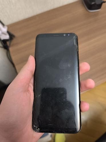 honor s8: Samsung Galaxy S8, 64 GB, rəng - Qara, Qırıq — 1