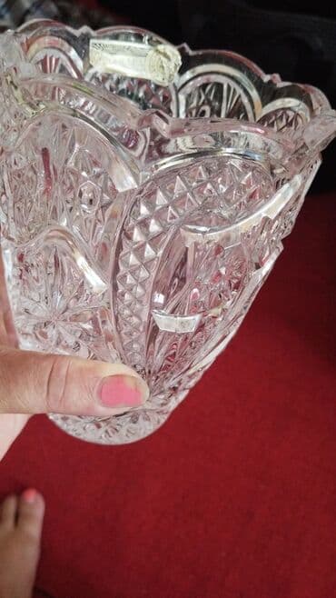 детские комплекты с бриджами: Məhsul dəsti: 1) Bohemia kəsimli kristal vaza - Material: şəffaf — 1