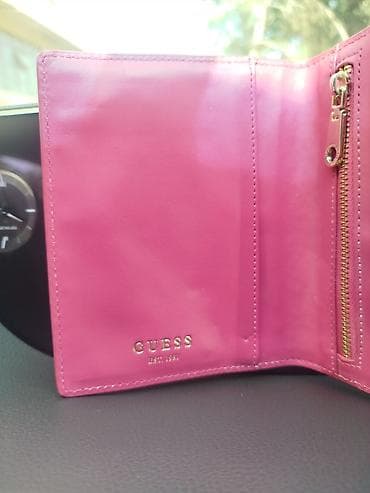 Portmone, pulqabıları: GUESS pasport qabı Orijinal / kart pulqabı 220 dollara alınıb gül — 3