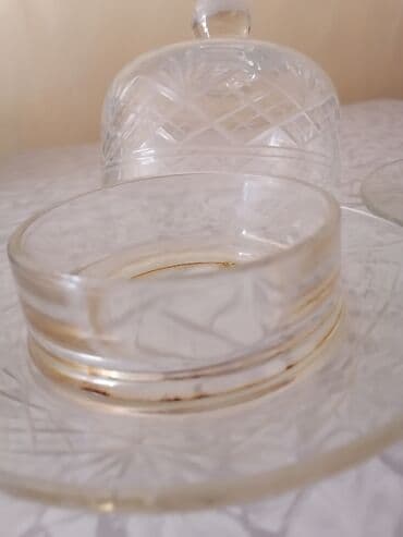 yuxuda qend qabi gormek: Qədimi mürəbbə qabı. Konfet qənd qabı 2 ədəd — 1