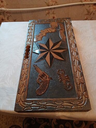 İdman və hobbi: Taxta nərd dəsti – bədii işləməli - Material: möhkəm ağacdan — 5