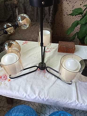 Картины и портреты: Люстра, 8 ламп, Металл — 2