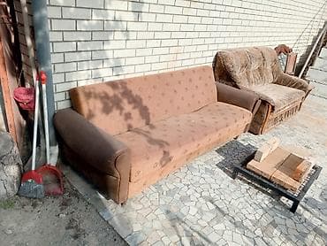 Klassik üslubda mebel dəsti - 3 ədəd iri, yumşaq kreslo: yüksək bel — 5