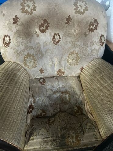 диван и 2 кресла мягкая мебель: İşlənmiş, Klassik divan, Divan, Bazasız, Açılmayan — 3