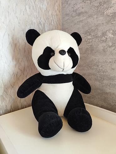 Uşaq üçün elektrik maşınları: Məhsul: Yumşaq oyuncaq – Panda ayısı - Rəng: klassik qarabaşqa — 3